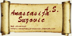 Anastasija Suzović vizit kartica